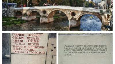 ponte latino - sito dell'assassinio dell'arciduca Francesco Ferdinando