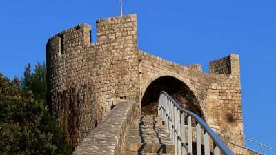 city walls in ston croatia