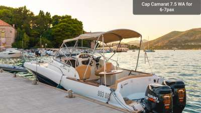 Jeanneau Cap Camarat 755WA for 7 – 8 person