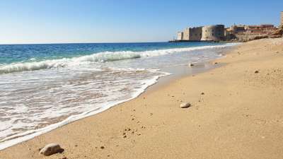 Sandy Beach near Dubrovnik old town